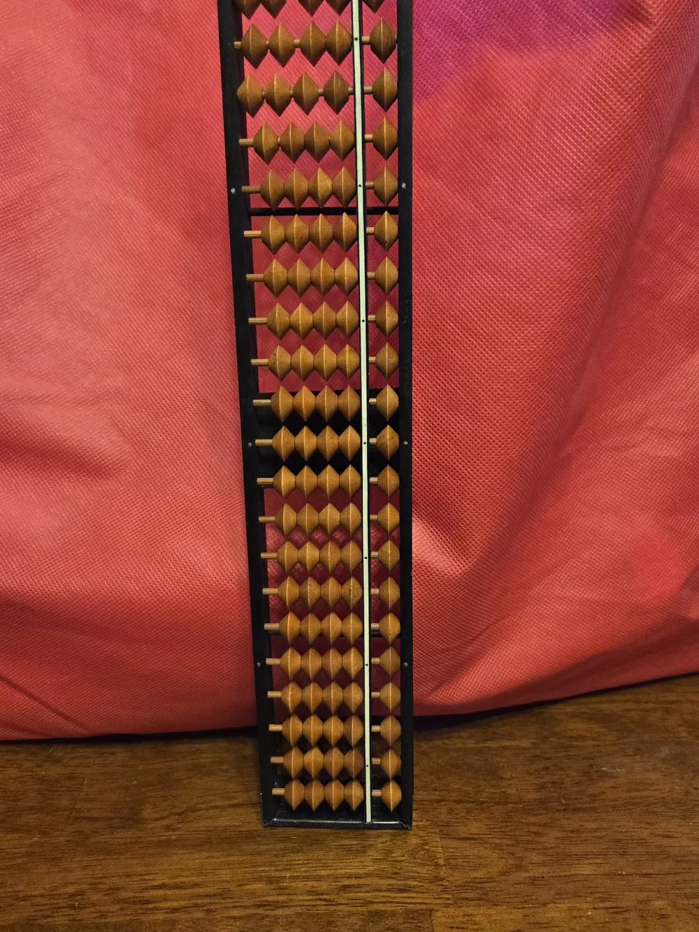 Vintage Wooden Abacus - 15 Column Traditional Chinese Soroban Calculator - Educa